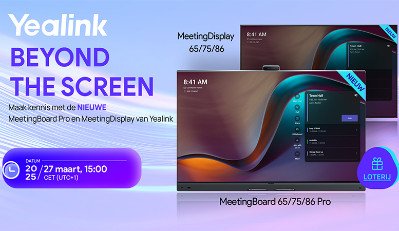 Yealink webinar en demo MeetingBoard Pro-serie