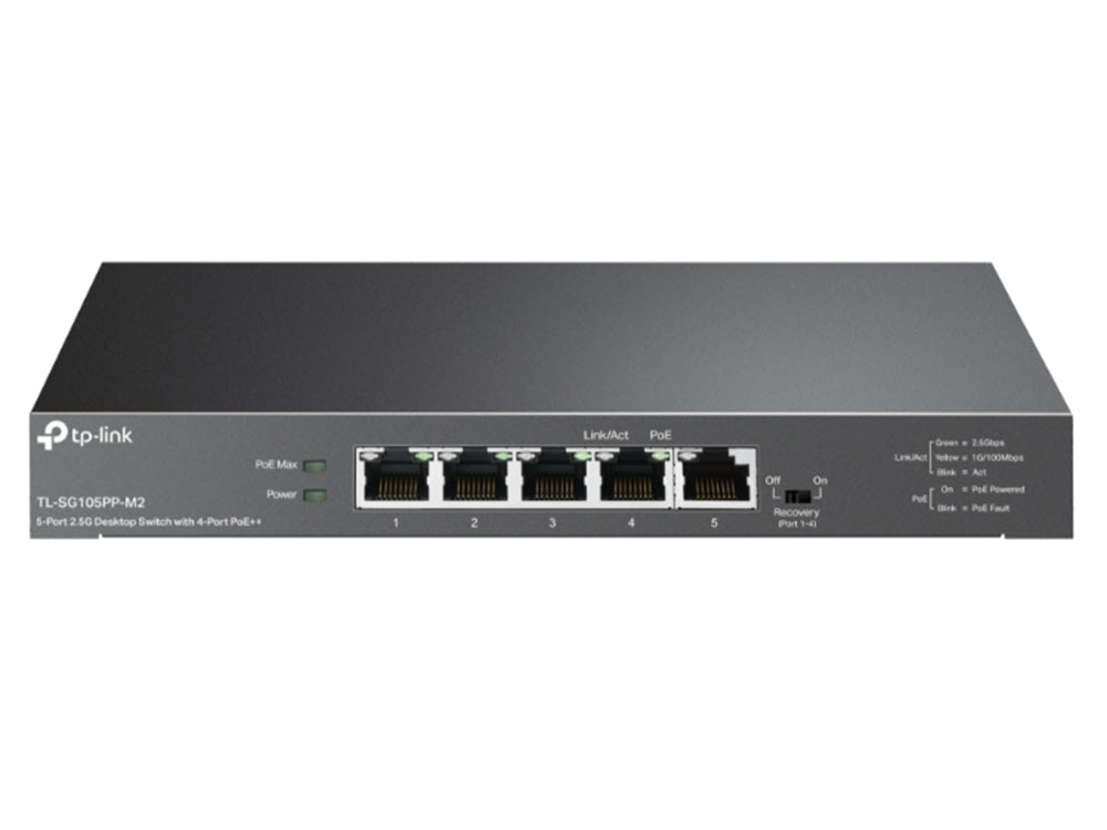 Afbeelding 5-Port 2.5G Desktop Switch with 4-Port PoE++