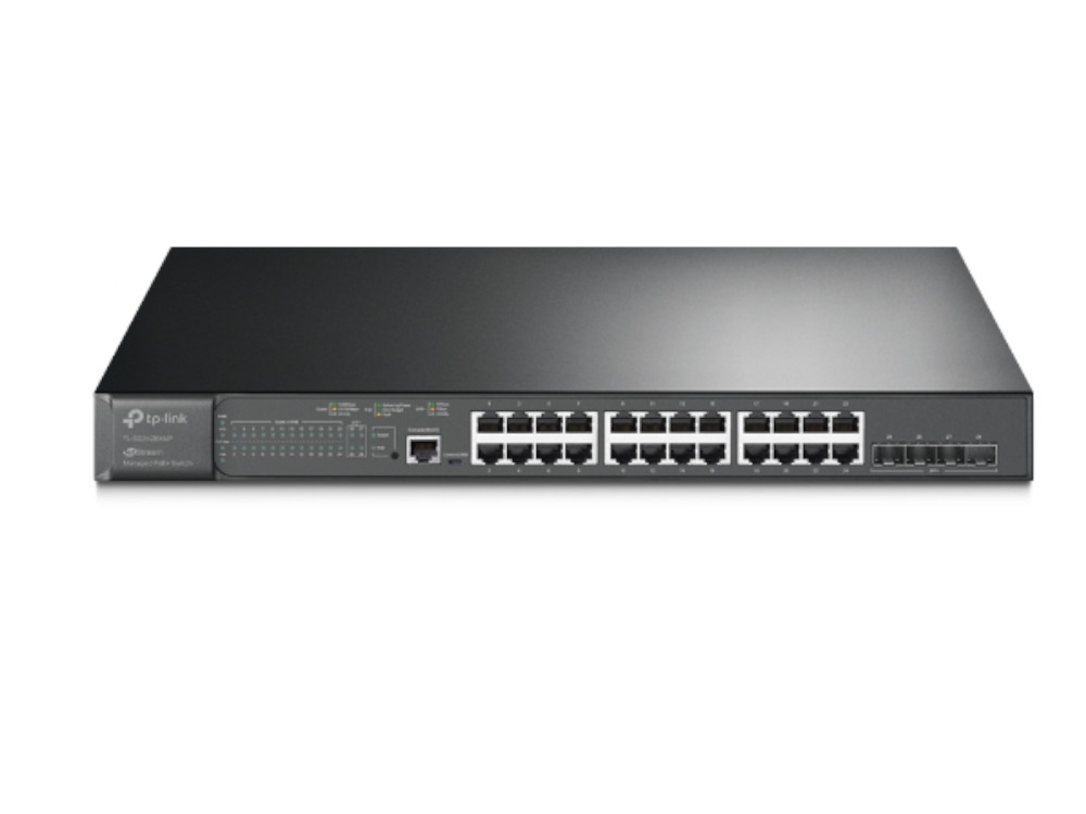 Afbeelding Omada - JetStream 24-Port Gigabit 4 port 10GE SFP + Managed Switch with 24-Port PoE+