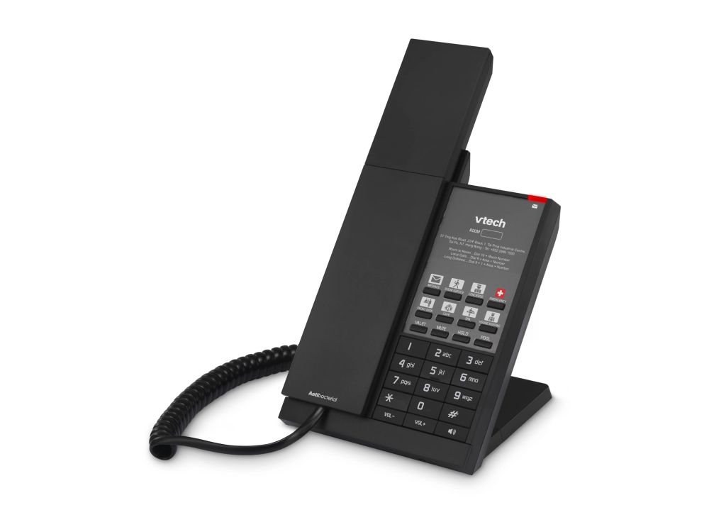 Afbeelding NG-A3211 Matte Black (10 Keys) 1-Line Analog Corded Phone 10 programmable keys