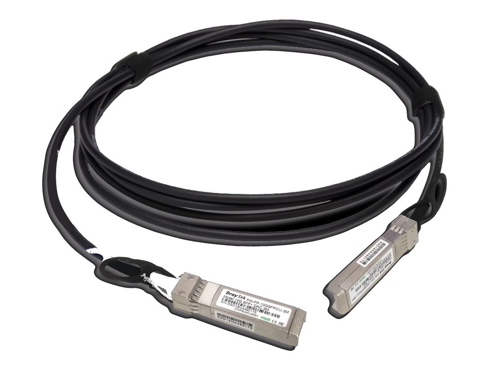 Afbeelding DAC kabel 10G SFP+ , 1 meter 10 Gbps en 1 Gbps