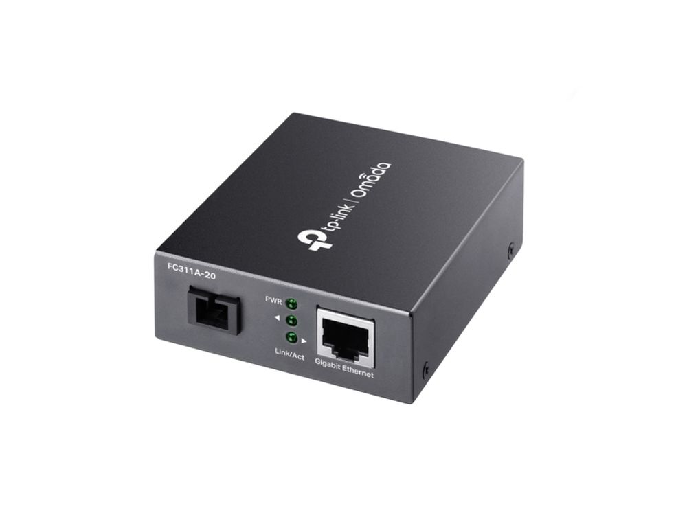 Afbeelding 10/100/1000 Mbps RJ45 to 1000 Mbps Single-mode SC WDM Bi-Directional Fiber Converter