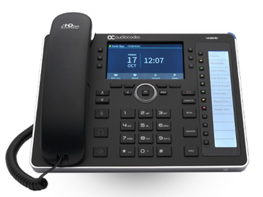 Afbeelding 445HD IP-Phone PoE GbE black with integrated BT and Dual Band Wi-Fi