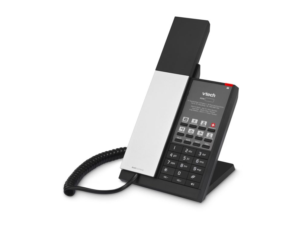 Afbeelding NG-A3211 Silver Black (10 Keys) 1-Line Analog Corded Phone 10 programmable keys