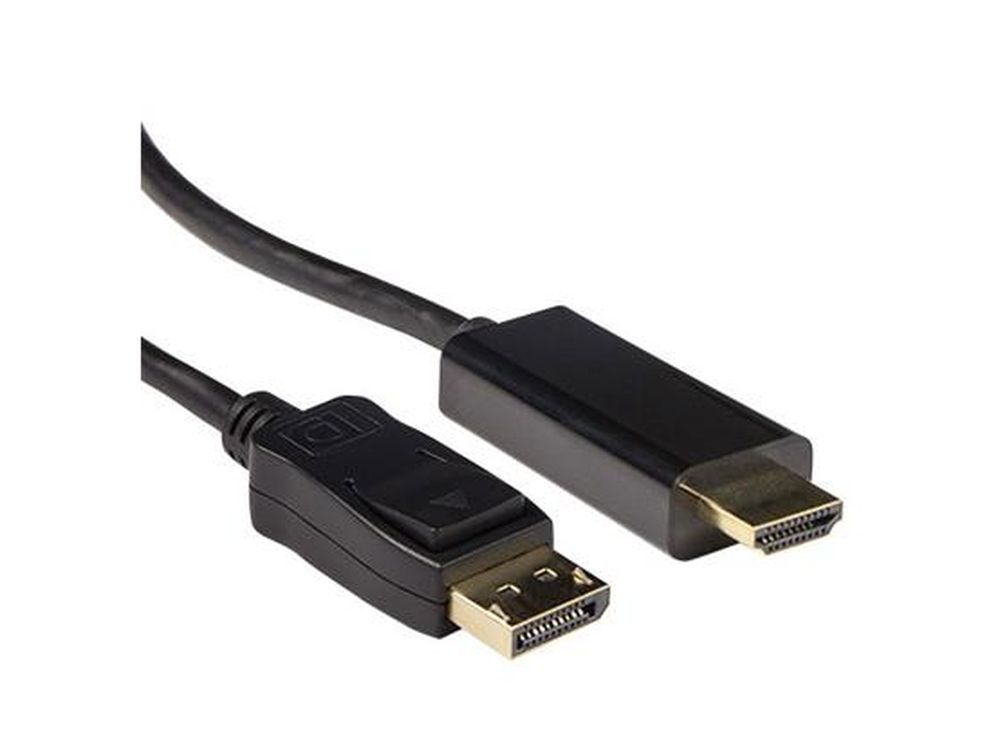 Afbeelding Verloopkabel Displaypoort male naar HDMI-A male 3m