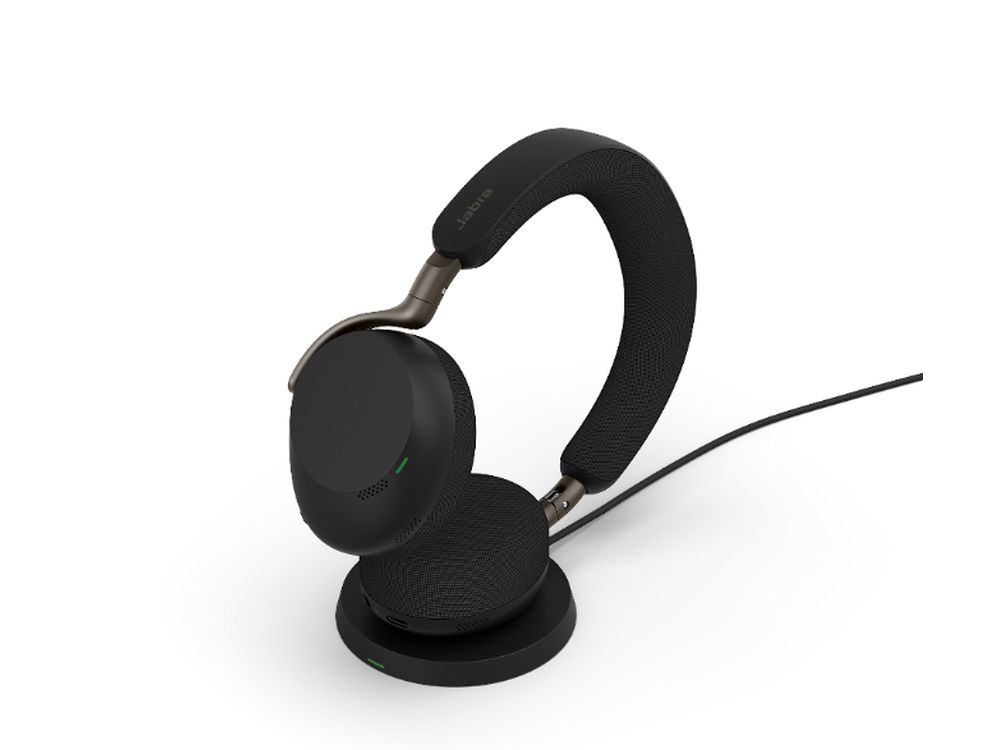 Afbeelding Jabra Evolve3 75 UC, Link390a, Black,  With wireless charging pad