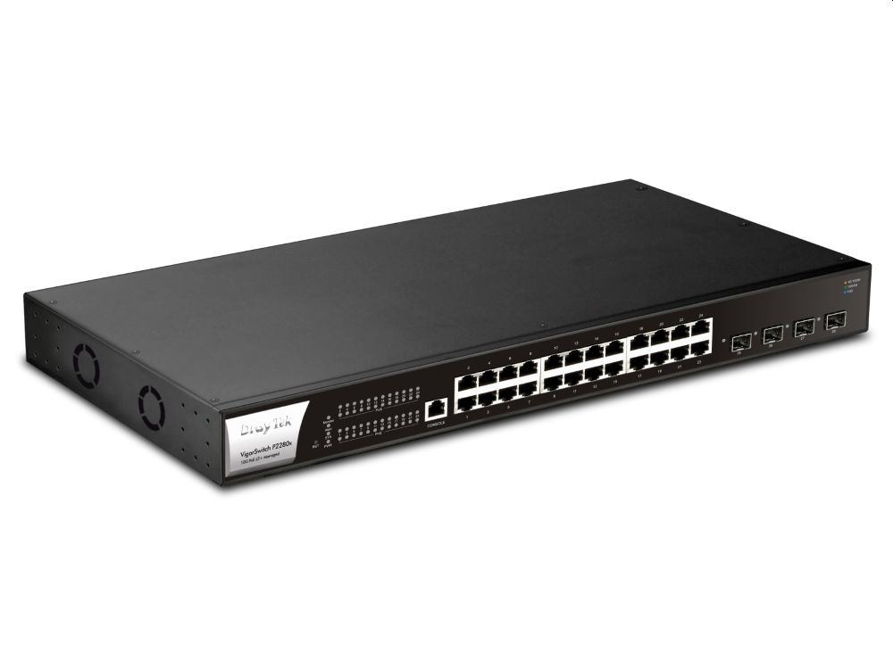 Afbeelding VigorSwitch P2280 24 100/1000Mbps PoE