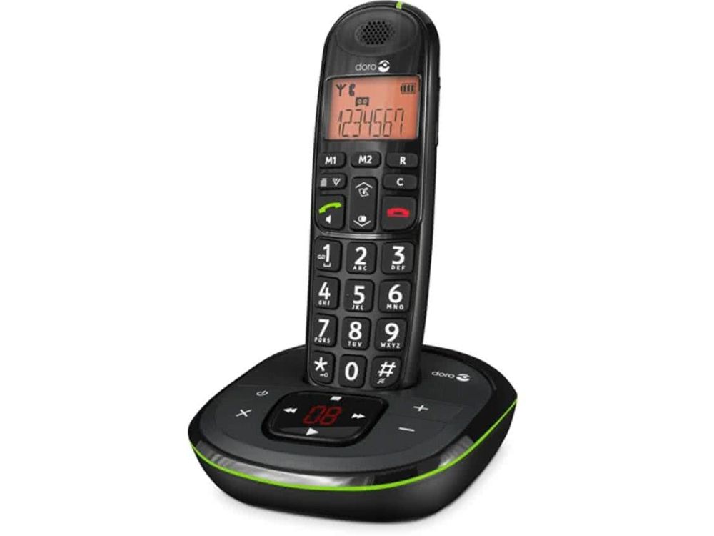 Afbeelding Doro PE-105WR BLACK BIG BUTTON DECT + ANSW. MACH.