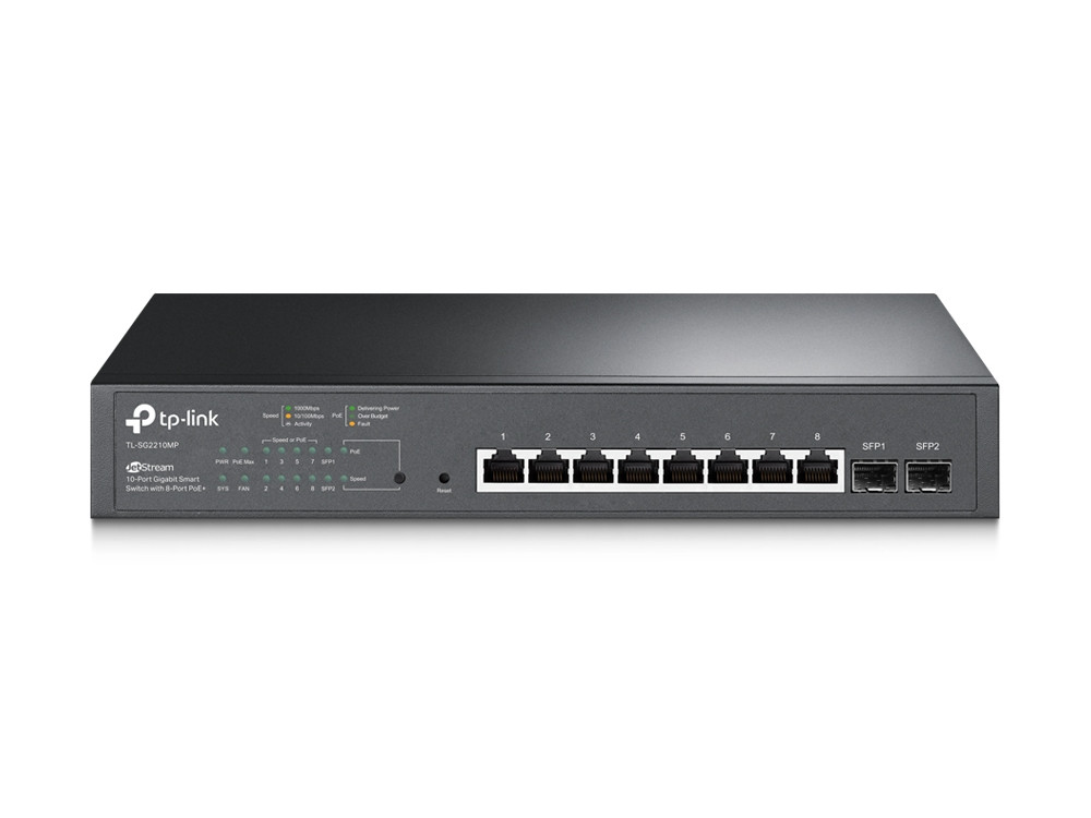 Afbeelding Omada - JetStream 10-Port Gigabit Smart Switch with 8-Port PoE+