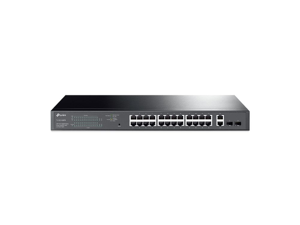 Afbeelding 28-Port Gigabit Easy Smart Switch with 24-Port PoE +