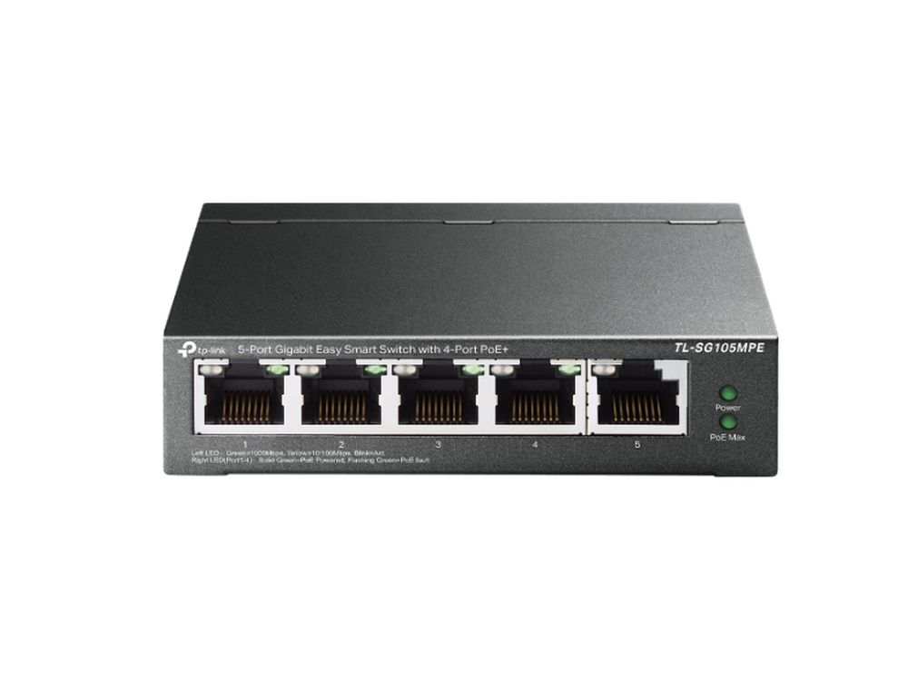 Afbeelding 5-Port Gigabit Easy Smart Switch with 4-Port PoE+