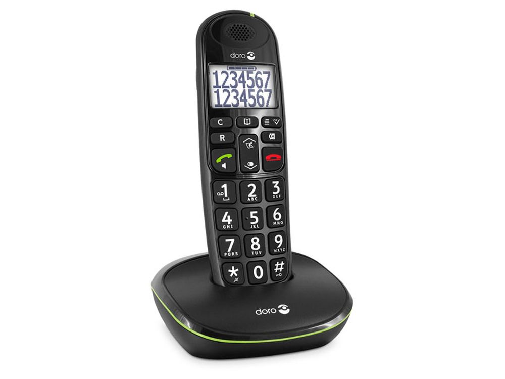 Afbeelding Doro PE-110 MONO BLACK CORDLESS CARE DECT