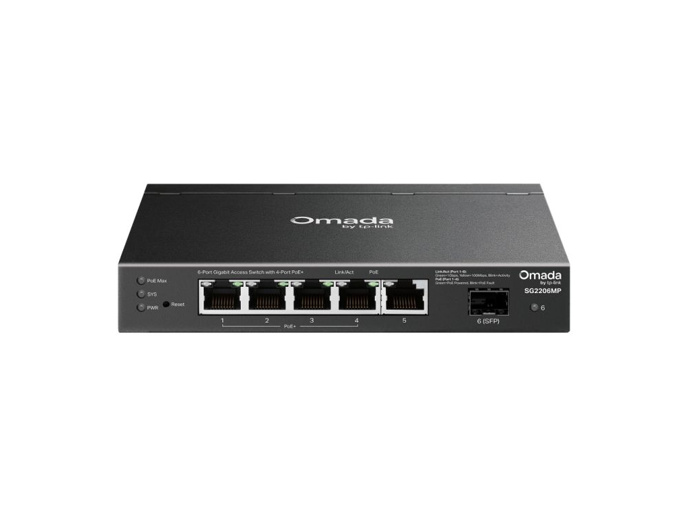 Afbeelding Omada Access 6-Port Gigabit Switch with 4-Port PoE+