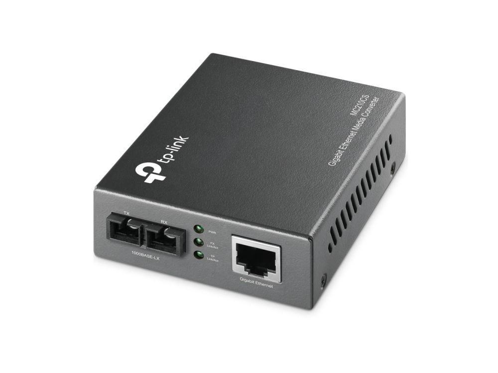 Afbeelding 10/100/1000 Mbps RJ45 to 1000 Mbps Single-Mode SC  SC Fiber Converter