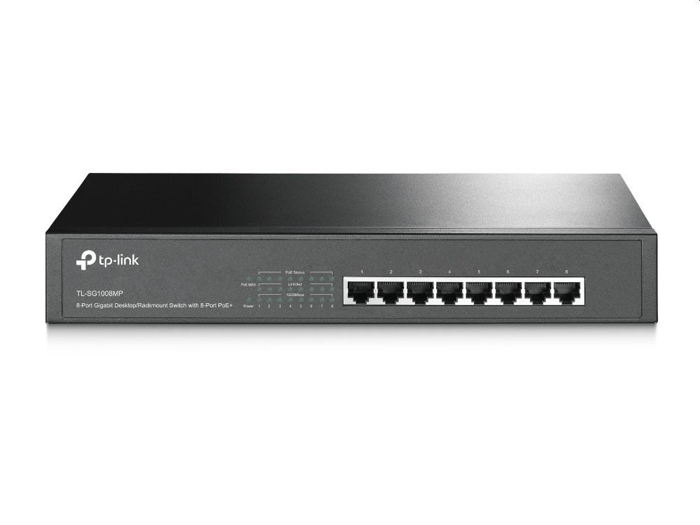 Afbeelding 8-Port Gigabit Switch with 8-Port PoE+