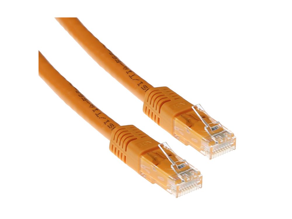 Afbeelding Oranje 7 meter U/UTP CAT6A patchkabels