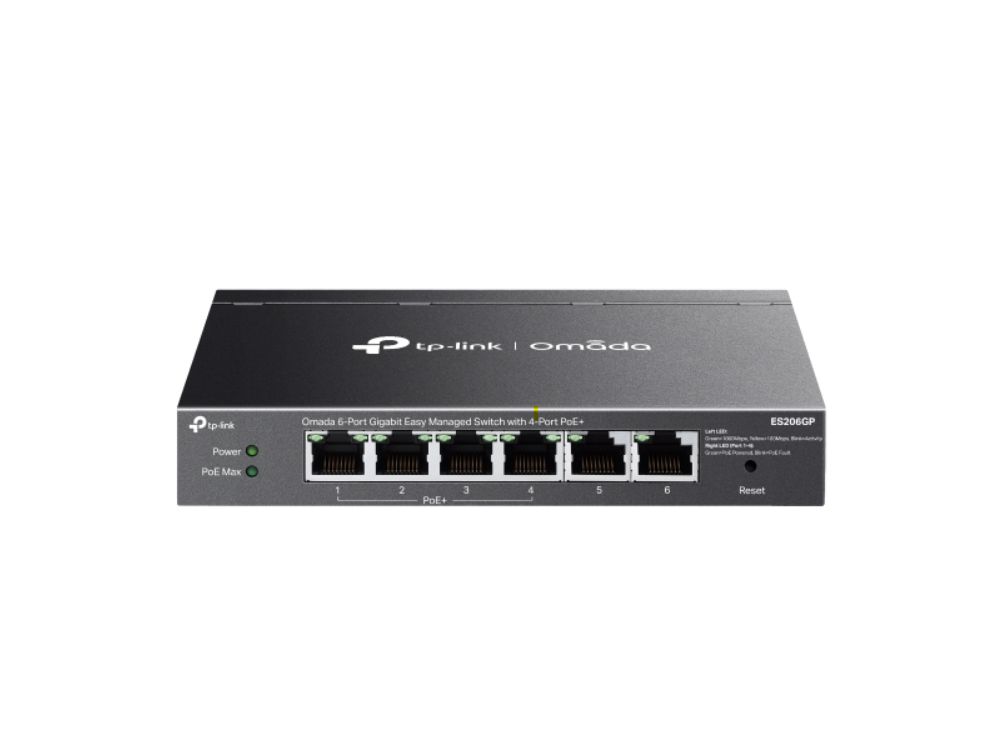 Afbeelding Omada 6-Port Gigabit Easy Managed Switch 4-Port PoE+ 6 x 10/100/1000Mbps RJ45