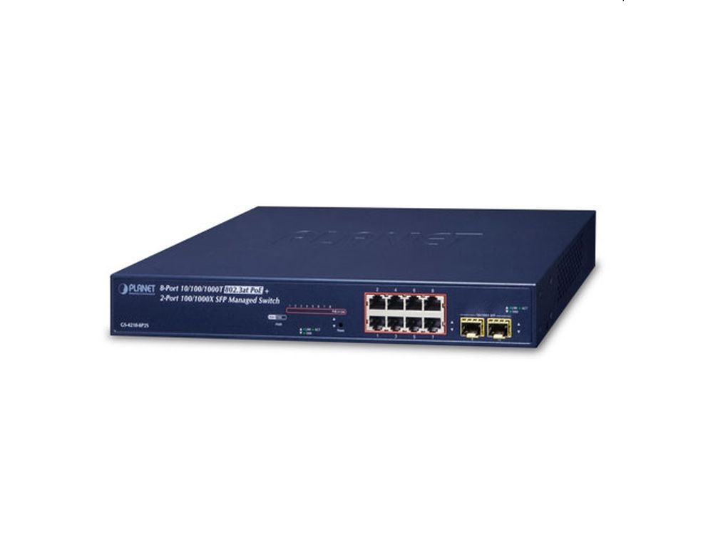 Afbeelding IPv4/IPv6, 8-Port Managed 802.3at POE+ Gigabit Ethernet Switch