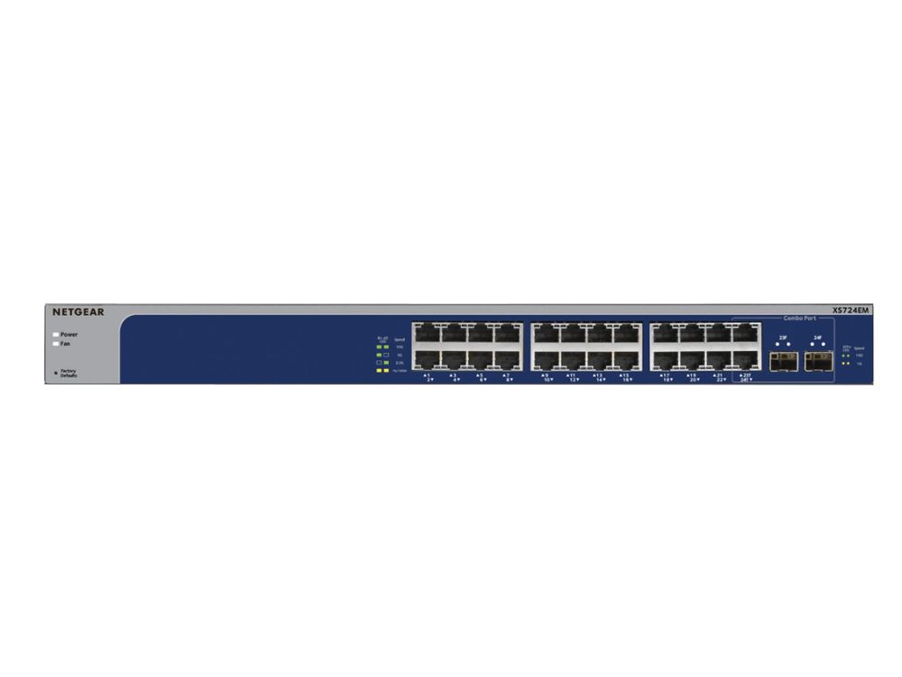 Afbeelding 24PT 10G/MULTI-GIG EASY SMART SWCH (XS724EM)