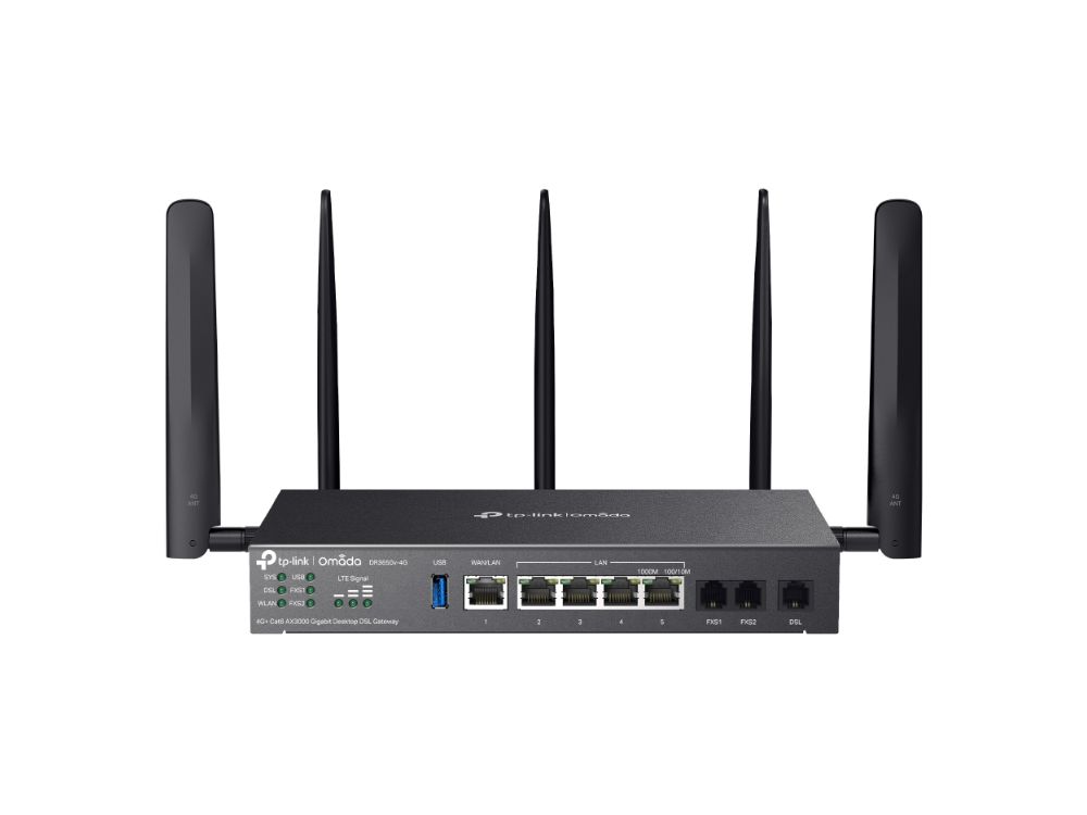 Afbeelding Omada 4G+ Cat6 AX3000 Wi-Fi 6 Gigabit Desktop Desktop DSL Gateway