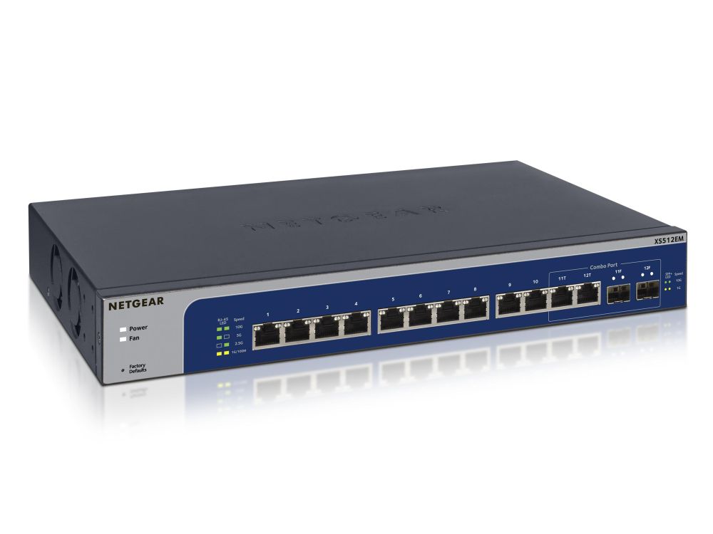 Afbeelding 12PT 10G/MULTI-GIG WEB MANAGED PLUS Vanaf 4-7-2022 weer in productie bij Netgear