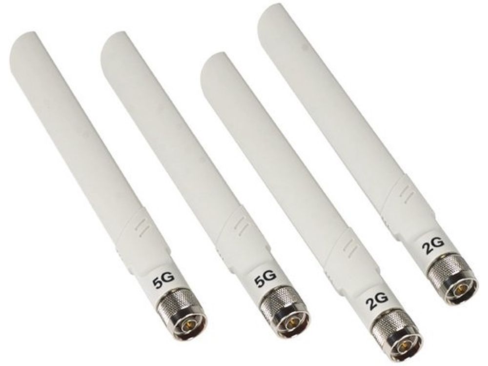 Afbeelding ProSafe ANT24501 - 2x 2.4Hz (5 dBi) and 2x 5 GHz  (7 dBi) outdoor Omni-directional Antenna bundles