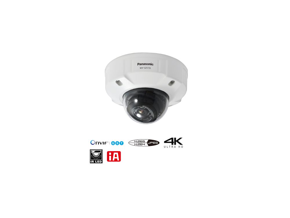 Afbeelding 4K Dome camera outdoor IR LED 4.3 - 8.6 mm lens