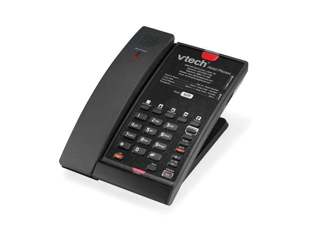 Afbeelding CTM-A2411 Matte Black (10 keys) Analog Wireless set with 10 programmable Keys