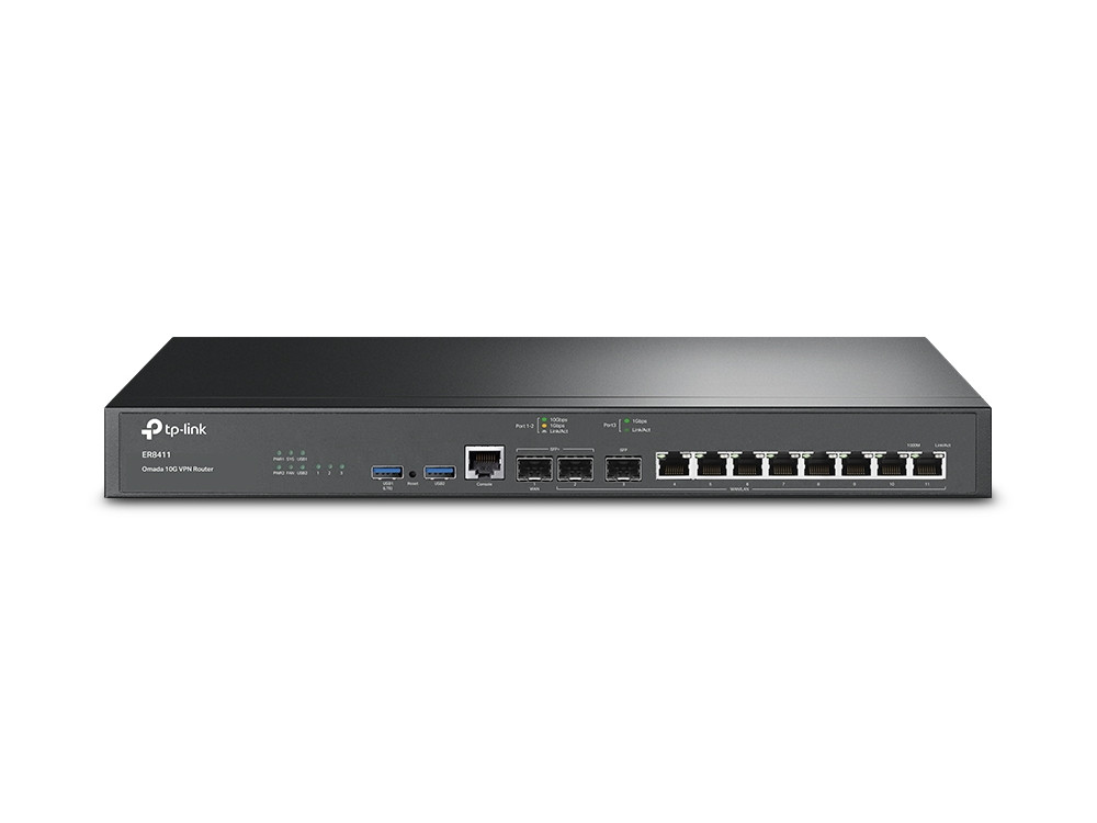 Afbeelding TP-Link TL-ER8411 Multi-WAN Gigabit VPN router w/ SFP+ - Omada