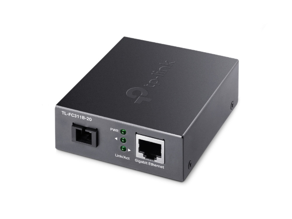 Afbeelding 10/100/1000 Mbps RJ45 to 1000 Mbps Single-mode SC  WDM Bi-Directional Fiber Converter