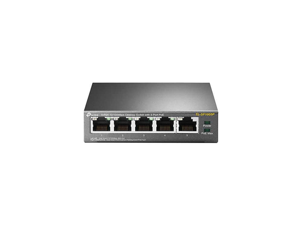 Afbeelding 5-Port 10/100 Mbps Desktop Switch with 4-Port PoE