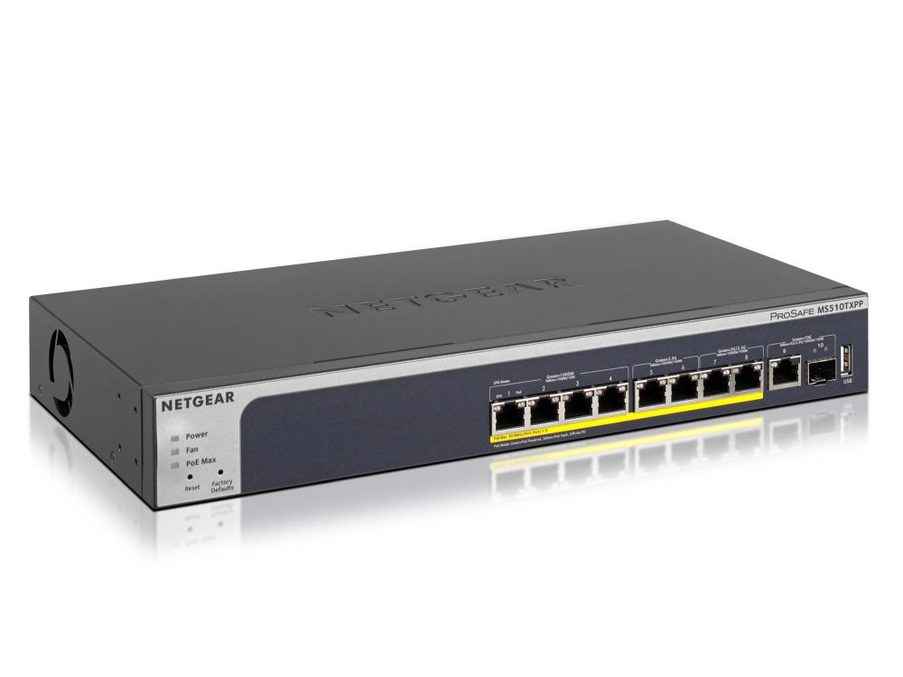 Afbeelding 10PT MULTI GB POE+ SMART SWITCH Vanaf 4-7-2022 weer in productie bij Netgear