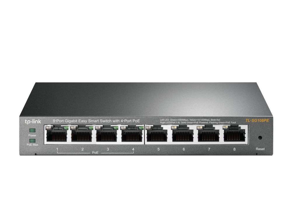 Afbeelding 8-Port Gigabit Easy Smart Switch with 4-Port PoE