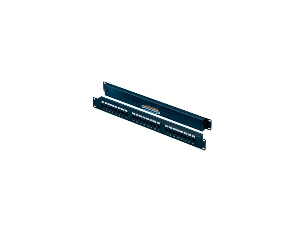 Afbeelding 24 port patch panel with telco female connectors for use with Panasonic systems