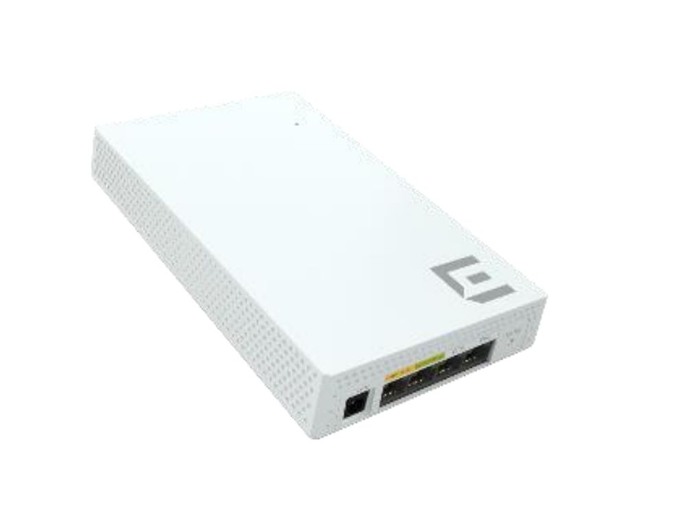 Afbeelding ExtremeCloud IQ  Indoor WiFi6 Wallplate 2x2 radios with Dual 5GHz and 4 GE Ethernet ports with POE Ou