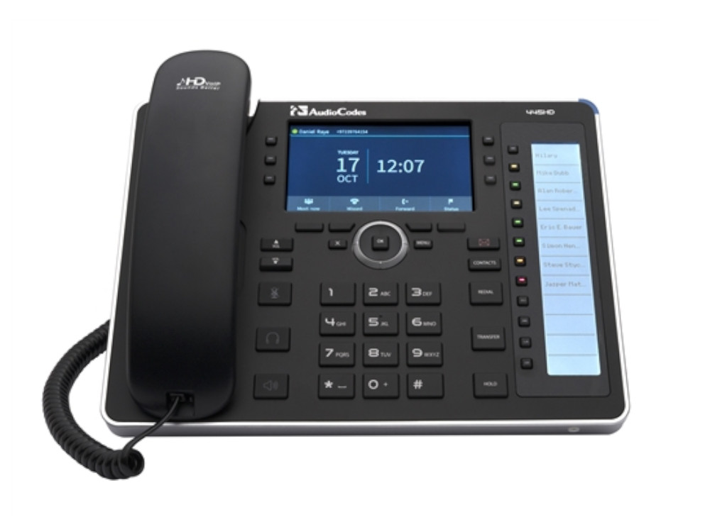 Afbeelding AudioCodes 445HD IP-Phone PoE GbE Black