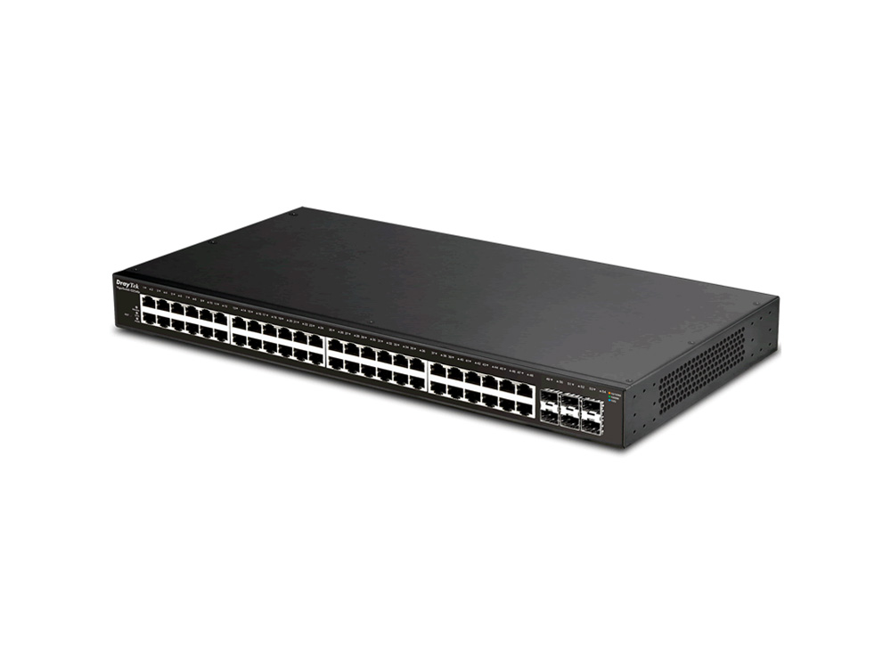 Afbeelding VigorSwitch P2540x 48 poorts Gigabit PoE + 6 10G  SFP+ poorten