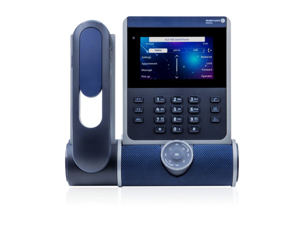 Afbeelding ALE-400 Dual Gigabit Ethernet Enterprise DeskPhone  with Cordless Handset,