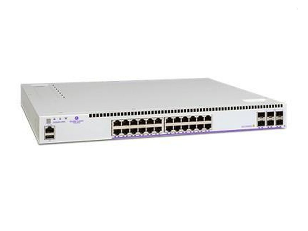 Afbeelding 24 * RJ45 ports 1G, 2 * 1GE SFP+ ports, 4 * 1GE/10GE SFP+ uplink/stacking ports