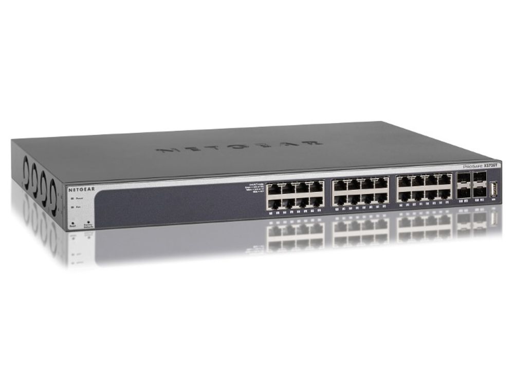 Afbeelding 28PT 10G SMART SWITCH W/4 SFP+ Vanaf 4-7-2022 weer in productie bij Netgear