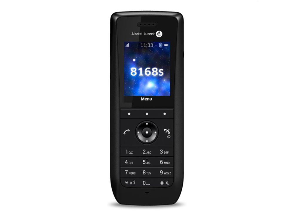 Afbeelding Alcatel-Lucent 8168s WLAN Handset includes set, battery, belt clip, regulatory sheet