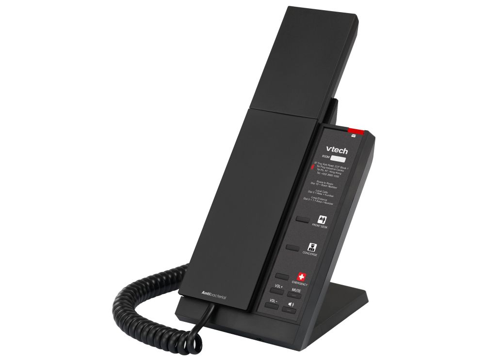 Afbeelding NG-A3212 Matte Black (10 Keys) 1-Line Analog Corded Phone, 10 Programmable Keys