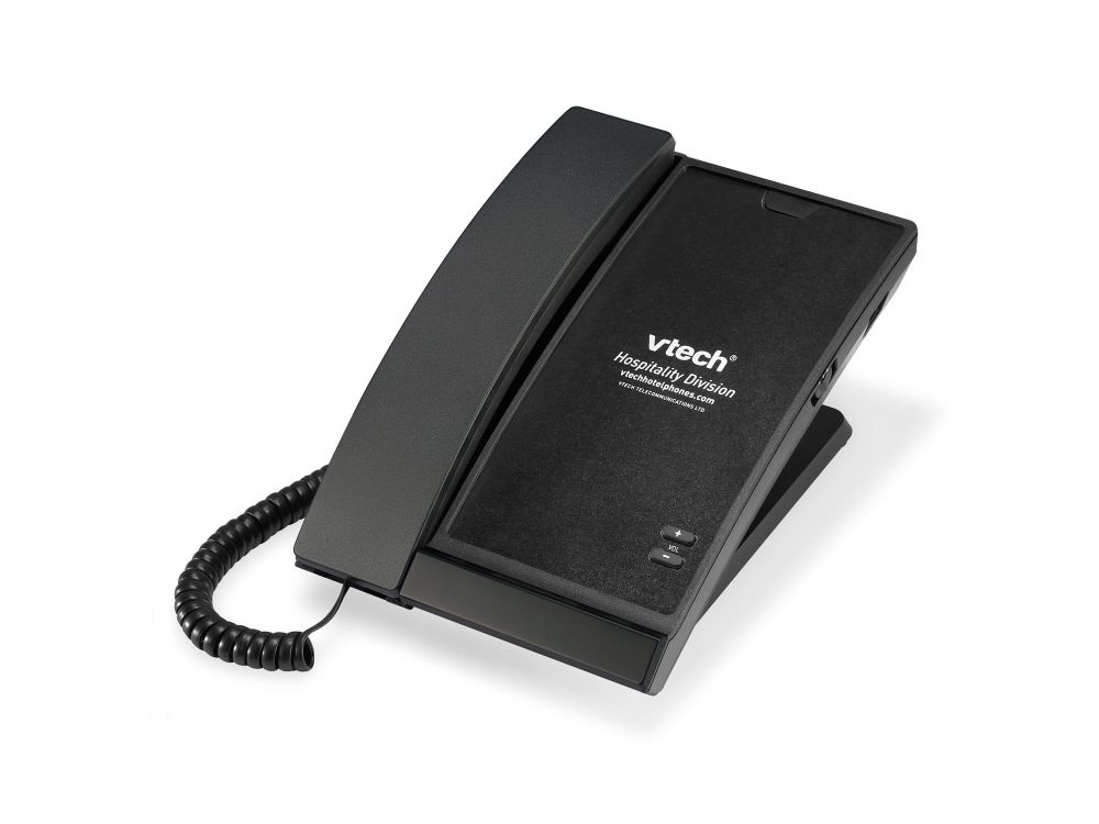 Afbeelding A2100 Matte Black 1-Line Contemporary Analog Lobby Phone