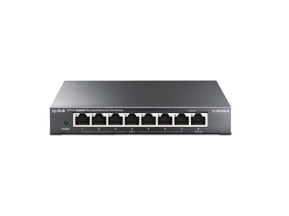 Afbeelding 8-Port Gigabit Managed Reverse PoE Switch