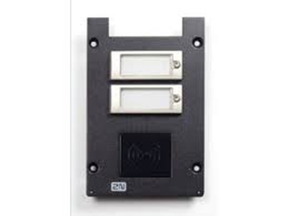 Afbeelding 2N® IP Force - front panel 2 buttons, card reader ready