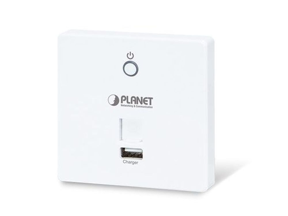 Afbeelding 750Mbps 802.11ac Dual Band In-wall Wireless Access Point w/ USB Charger