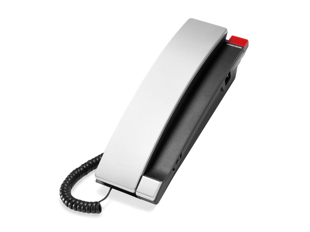 Afbeelding A2310 Silver & Black 1-Line Contemporary Analog TrimStyle Phone