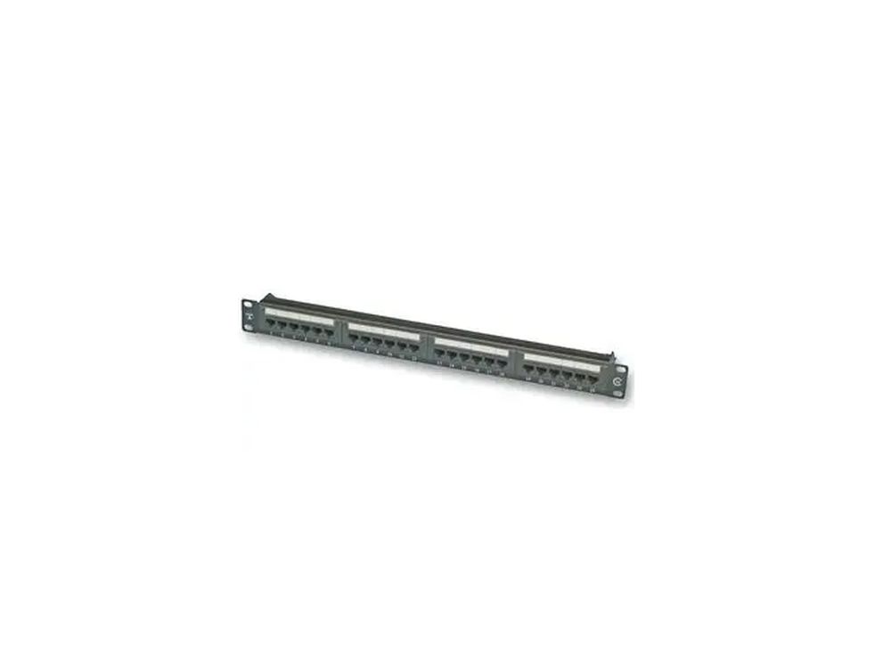 Afbeelding 24 port patchpaneel Cat 5E / 568B versie incl. mngt bar