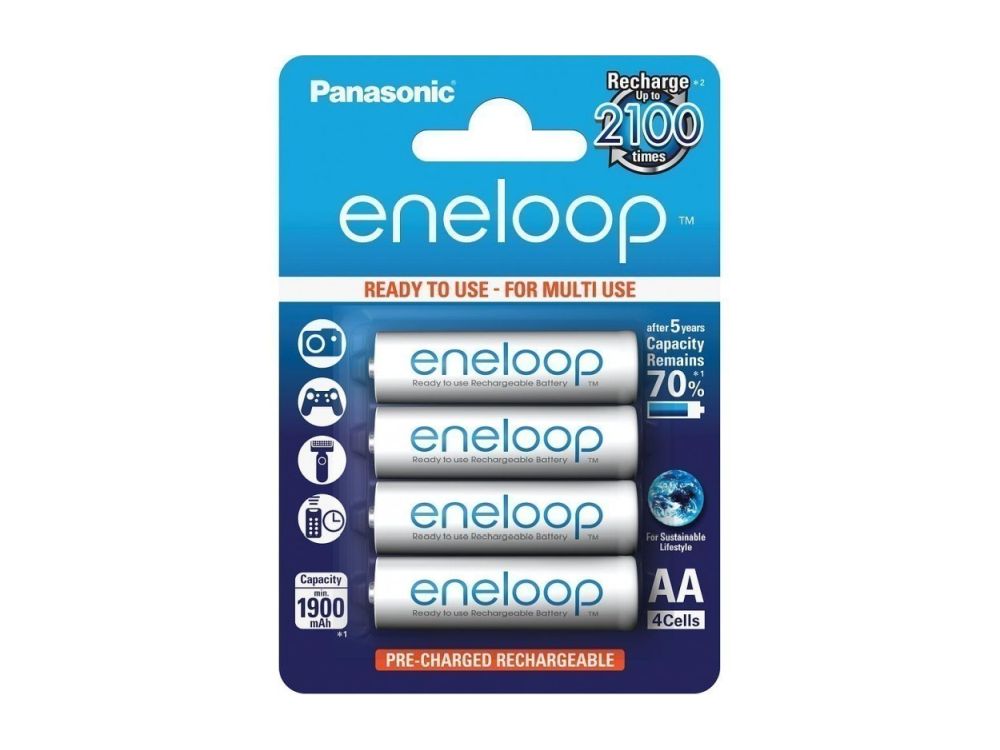 Afbeelding Eneloop Rechargeable Batterij AA 1,5V ( Blister 4 stuks)