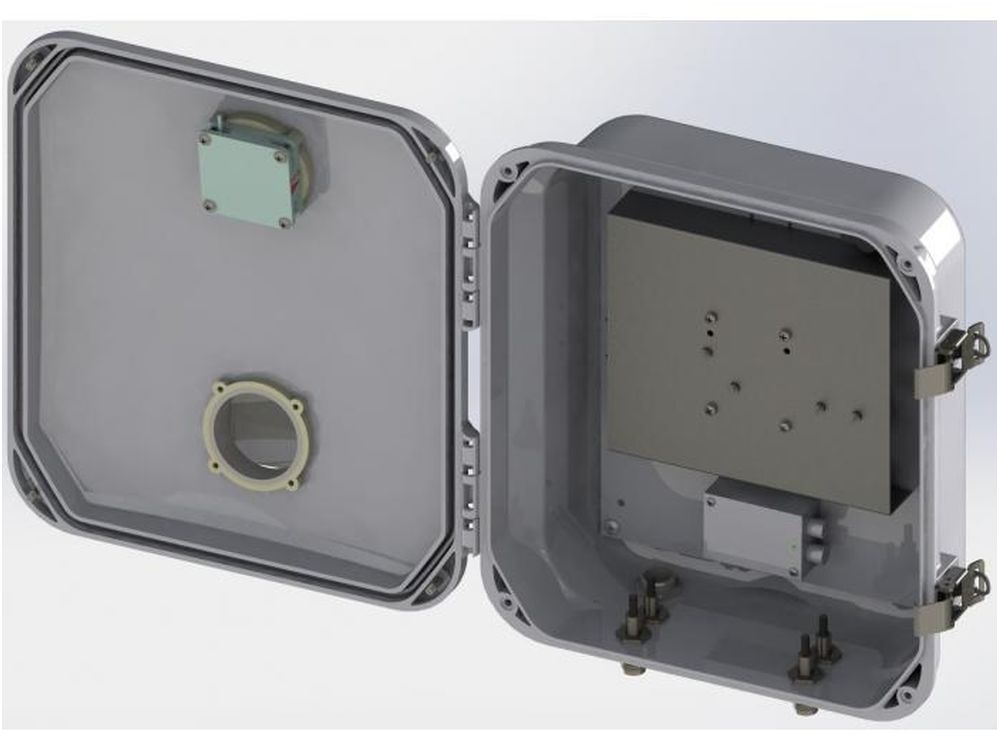 Afbeelding 12 x 10 x 5 inch Solid Door Dual Line PoE Heated & Cooled Wi-Fi Enclosure Solution